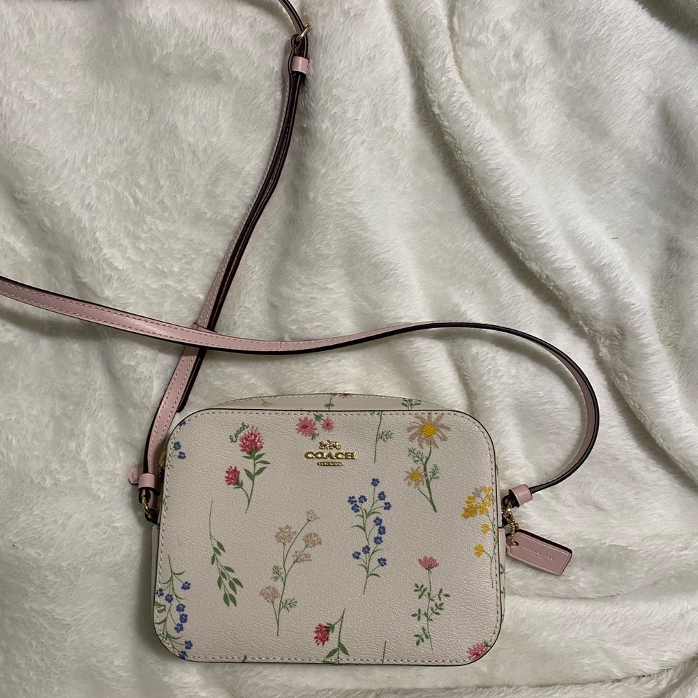 Floral coach crossbody
